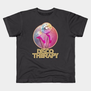 Disco Therapy 70s Music Kids T-Shirt